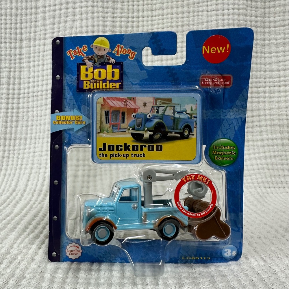 2006 Bob The Builder Take Along Jackaroo Pick Up Truck Die Cast Toy